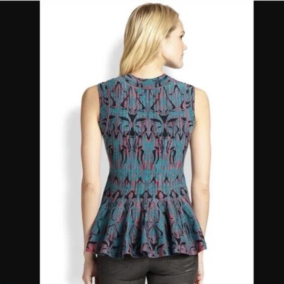 M Missoni Sleeveless Knit Multicolor Wool Blend Top Size 46 - Picture 2 of 16